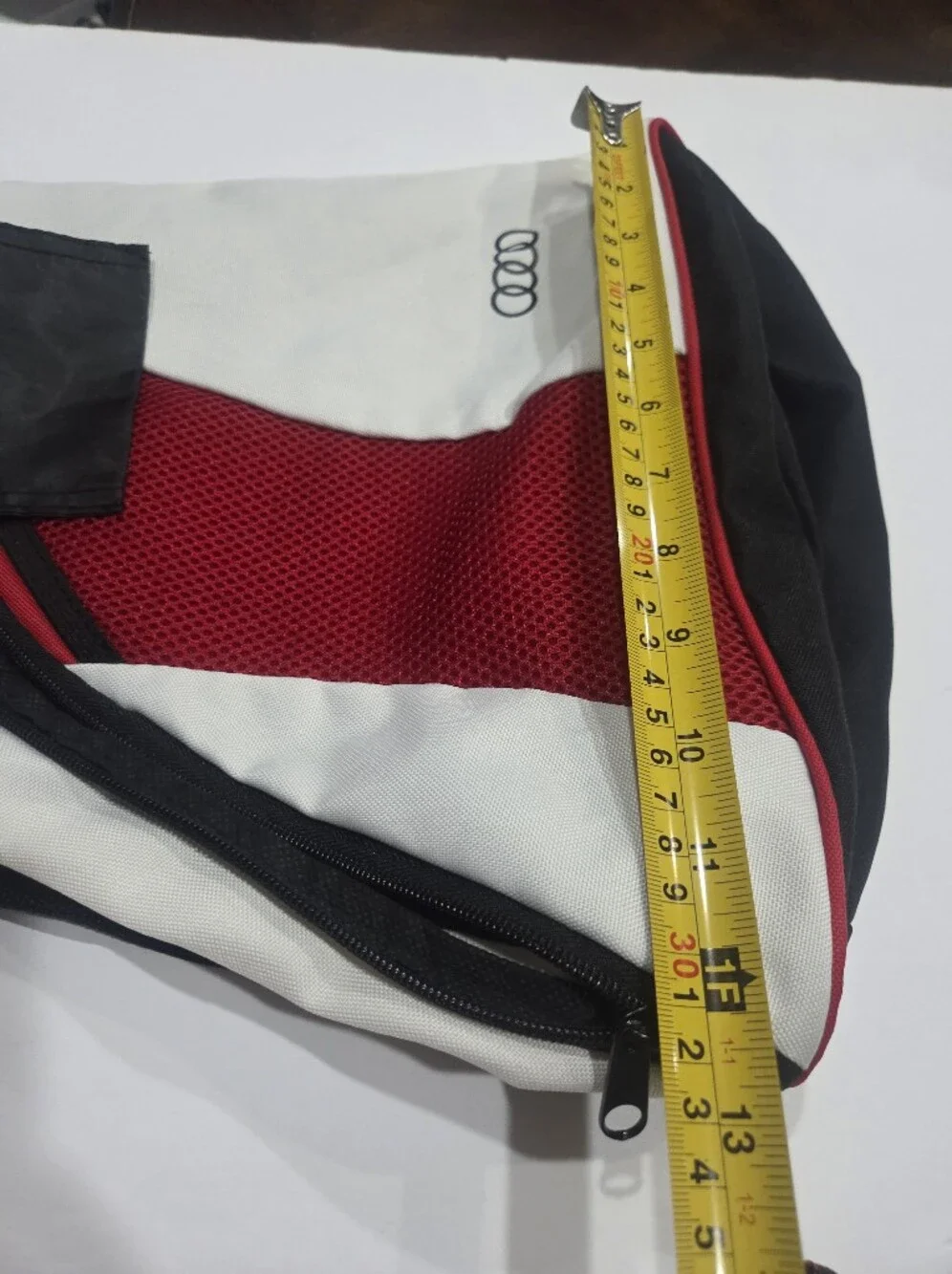 Audi White and Red Sling Backpack - Men Bags